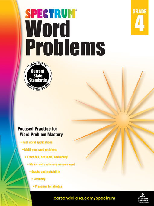 Title details for Word Problems, Grade 4 by Spectrum Spectrum - Available